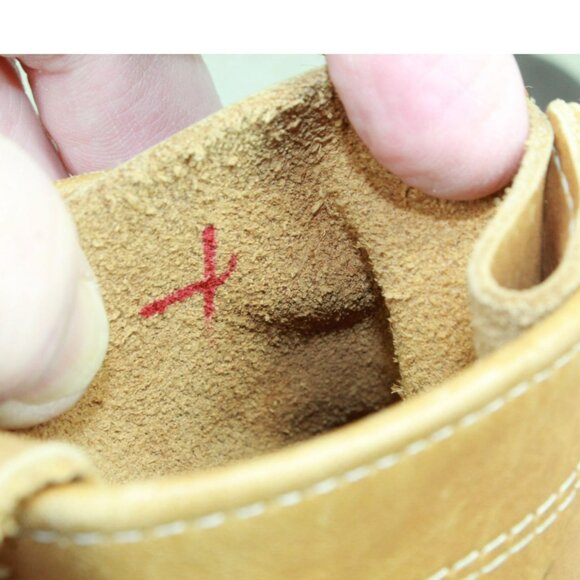 LL Bean Brown Leather Lace Up Round Toe Unlined Ankle Duck Boots Size 8 N - Picture 7 of 10